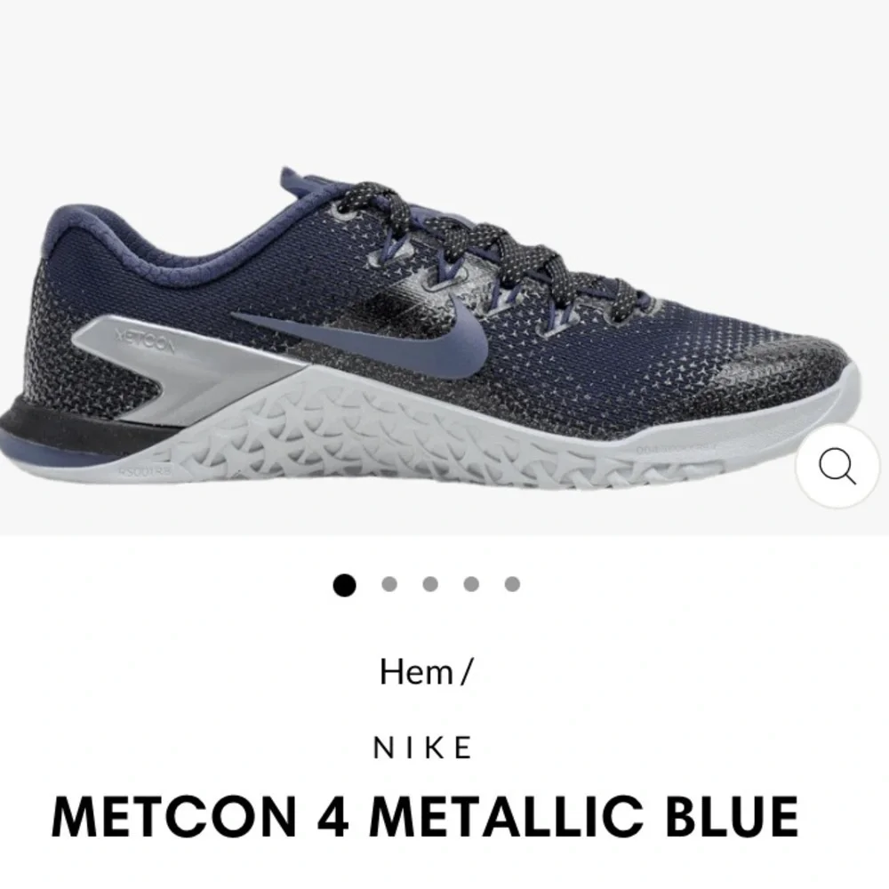 Nike Metcon 4 metallic blue women size 10 sneaker cross fit trainer shoe - Picture 12 of 13